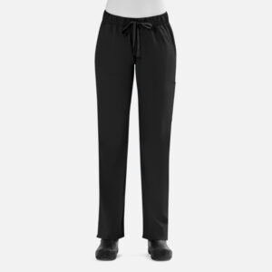 Maevn-Women's Full Waist Band Cargo Pant – Blossom Signature 8100-Black