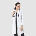 Maevn-Women's Long Lab Coat – Labcoat 7156-White