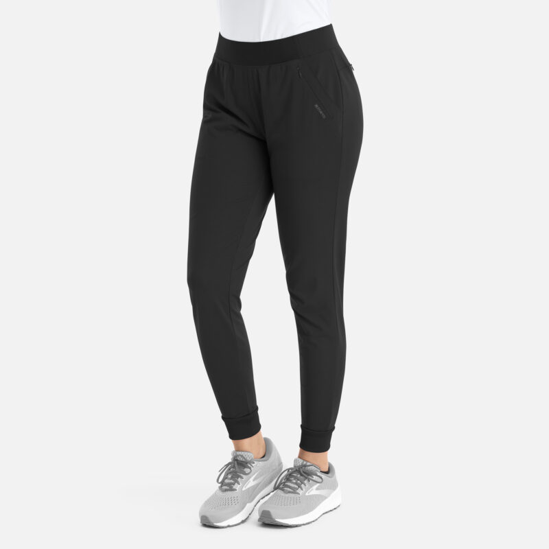 Maevn-Women's Mid Rise Elastic Jogger – Focus 60302-Black