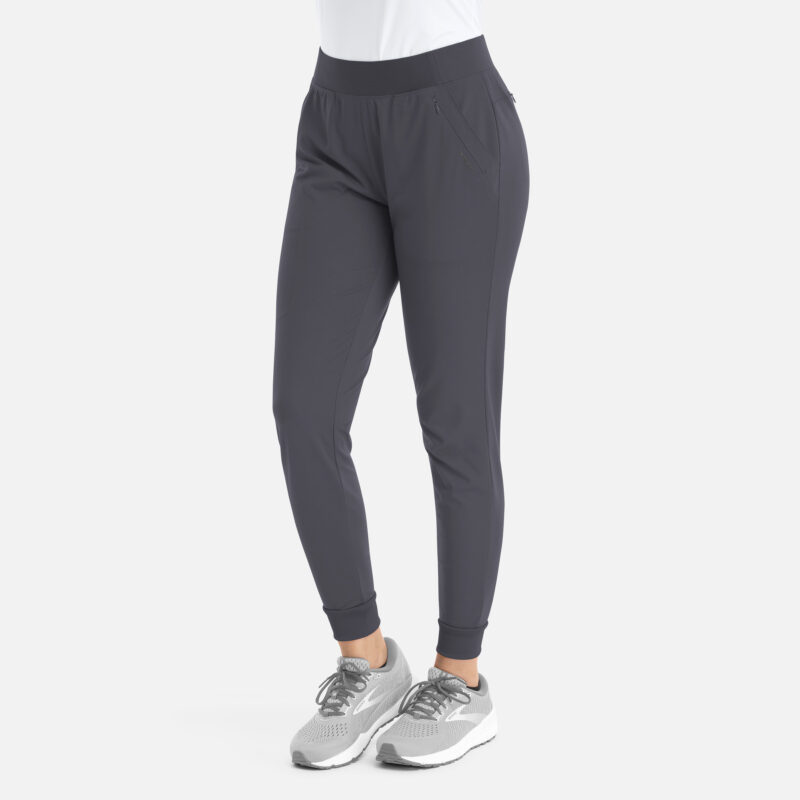Maevn-Women's Mid Rise Elastic Jogger – Focus 60302-Pewter