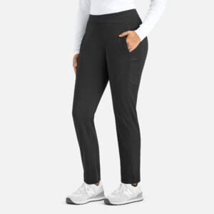 Maevn-Women's Mid Rise Tapered Pant – Focus 60301-Black