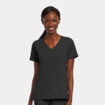 Maevn-Women's Mock Wrap Top – Matrix Impulse 4521-Black
