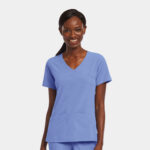 Maevn-Women's Mock Wrap Top – Matrix Impulse 4521-Ceil Blue