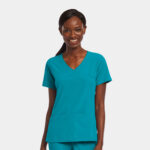 Maevn-Women's Mock Wrap Top – Matrix Impulse 4521-Teal