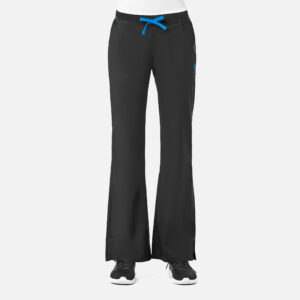 Maevn-Women's Multi-Pocket Flare Pant – Blossom 9102-Black / Pacific Blue