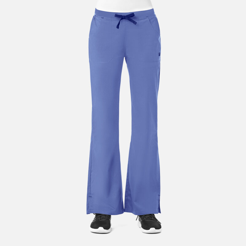 Maevn-Women's Multi-Pocket Flare Pant – Blossom 9102-Ceil Blue / Navy