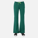 Maevn-Women's Multi-Pocket Flare Pant – Blossom 9102-Hunter / LIght Green