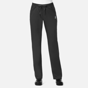 Maevn-Women's Sporty Mesh Panel Pant – EON 7318-Black
