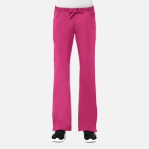 Maevn-Women's Straight Leg Cargo Pant – Blossom 9802-Candy Pink