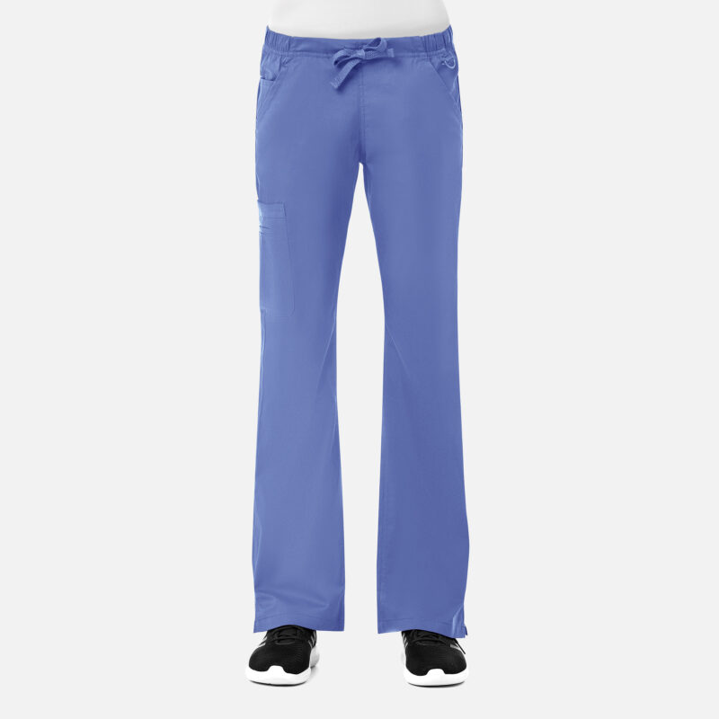 Maevn-Women's Straight Leg Cargo Pant – Blossom 9802-Ceil Blue
