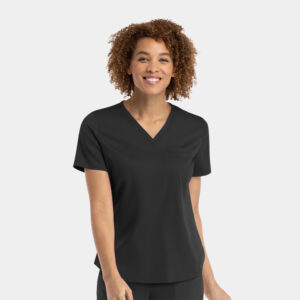 Maevn-Women's Tuckable V-Neck Top – Matrix 3503-Black
