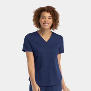 Maevn-Women's Tuckable V-Neck Top – Matrix 3503-Navy