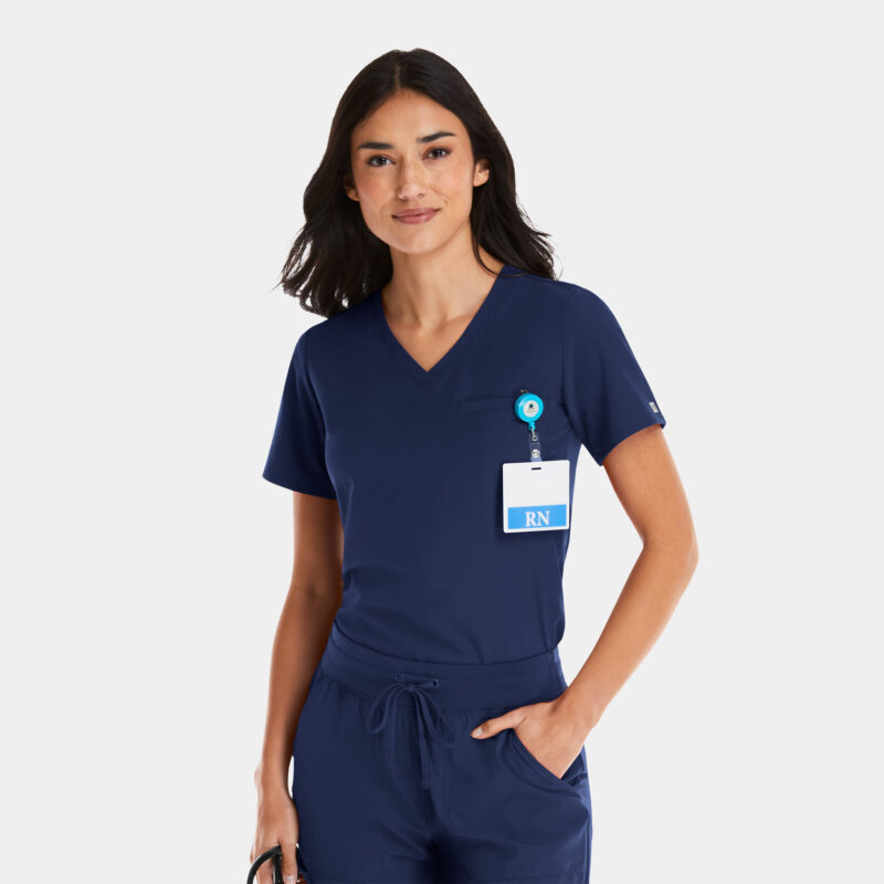 Maevn-Women's Tuckable V-Neck Top – Matrix Impulse 4530-Navy