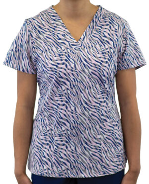 Maevn-Women's V-Neck Print Top – Prints 1767-Animalia