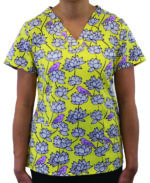 Maevn-Women's V-Neck Print Top – Prints 1767-Birds in Bloom