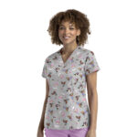 Maevn-Women's V-Neck Print Top – Prints 1767-Hawt Diggity