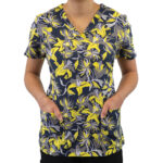 Maevn-Women's V-Neck Print Top – Prints 1767-Lily Lala