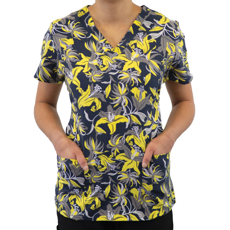 Maevn-Women's V-Neck Print Top – Prints 1767-Lily Lala