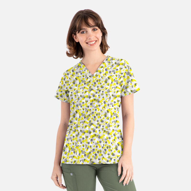 Maevn-Women's V-Neck Print Top – Prints 1767-Twinkle Twinkle