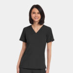 Maevn-Women's V-Neck Top – Matrix Impulse 4511-Black