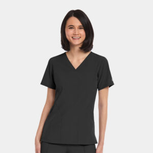 Maevn-Women's V-Neck Top – Matrix Impulse 4511-Black