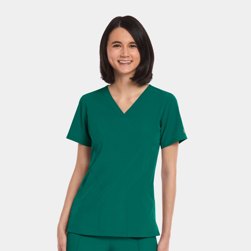 Maevn-Women's V-Neck Top – Matrix Impulse 4511-Hunter
