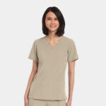 Maevn-Women's V-Neck Top – Matrix Impulse 4511-Khaki
