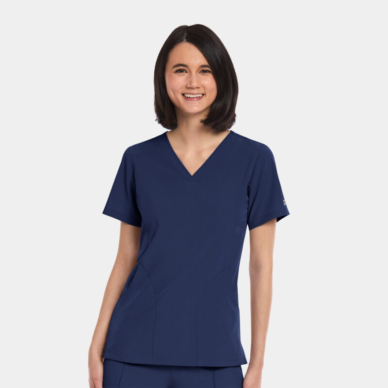 Maevn-Women's V-Neck Top – Matrix Impulse 4511-Navy