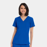 Maevn-Women's V-Neck Top – Matrix Impulse 4511-Royal Blue