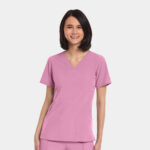 Maevn-Women's V-Neck Top – Matrix Impulse 4511-Wild Rose